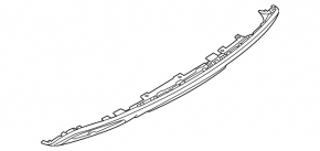 Rear bumper lip Audi Q5 80A 21-24 black