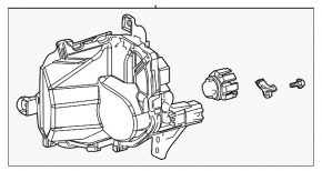 Fog lamp PTF right Lexus UX200 UX250h 19-