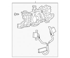 Toyota Venza 21-24 steering column switch assembly with wiring