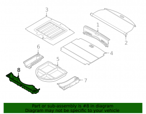 Front trunk tray Kia Niro 17-22 HEV, PHEV black, broken, dented