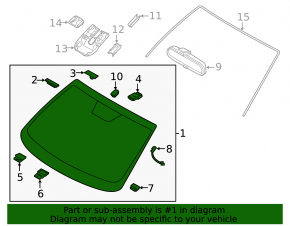 Hyundai Tucson 16-18 heated windshield