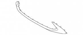 Front bumper lower center molding for Hyundai Kona 22-23