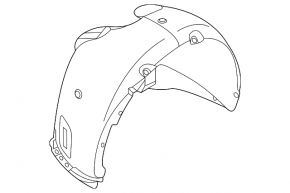Front right fender liner Genesis GV80 21-24