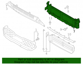Kia Niro 20-22 HEV, PHEV radiator vent bracket