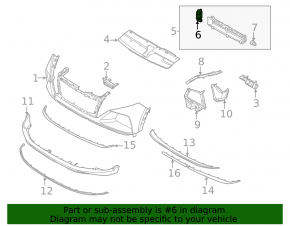 Hyundai Tucson 22-24 1.6T HEV radiator deflector shutter motor