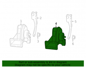 High signal left Audi A4 B9 17-25 with bracket