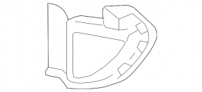 Front bumper grille plug right Porsche Cayenne 958 11-14