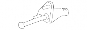 Upper front left door hinge Porsche Panamera 10-16