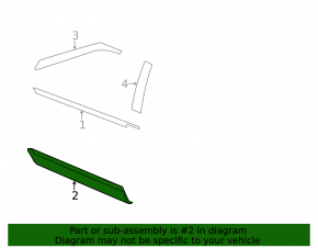 Door trim lower front right Ford Explorer 11-15 prerest, scratch