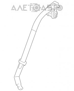 Seat belt rear right Mazda3 MPS 09-13 black