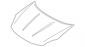 2015 Nissan Rogue bare hood