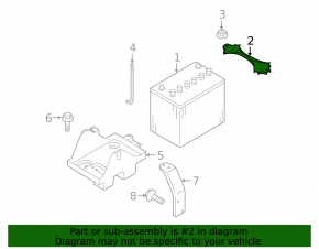 Mazda CX-7 06-09 battery mount