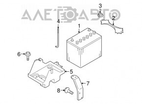 Mazda CX-7 06-09 battery mount
