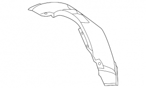 Front right rear mudguard liner for Land Rover Range Rover Evoque 12-18