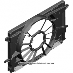 Diffuser radiator shroud naked Chevrolet Cruze 16-