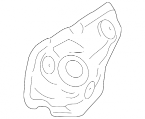 Rear manifold guard for Nissan Murano z51 09-14