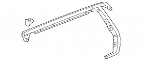 Upper rear right door molding GMC Terrain 10-17 chrome