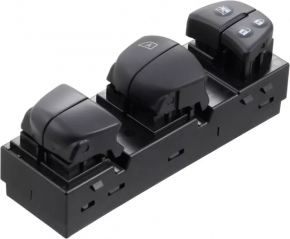 Front left window lift control Nissan Rogue 14-20 black, 1 auto