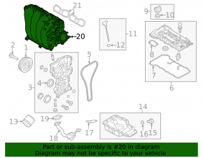 Intake manifold Kia Soul 14-16 2.0
