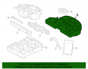 Volvo XC60 18-23 Tool Kit w/o Spare Wheel