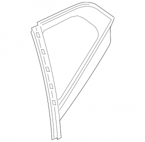 Door glass triangle rear right Volvo XC40 19-25