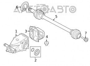 Drive axle rear right BMW 3 G20 19-