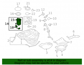 Fuel pump fuel pump Subaru Outback 10-14 2.5