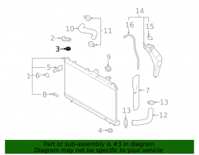 Radiator bracket upper left Subaru XV Crosstrek 18-23