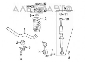 Front stabilizer bar for Toyota Sequoia 2008-2016