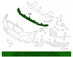 BMW X3 G01 20-24 M Front Bumper Absorber