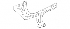 Rear bumper mount under the left light for BMW X1 F48 2016-2022. Bumper cover & trim.