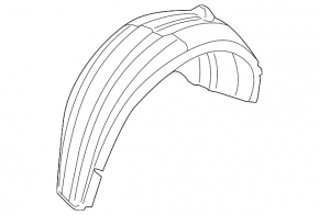 Rear left fender liner BMW X1 E84 13-15