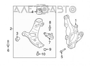 Ball joint front right Kia Optima 11-15