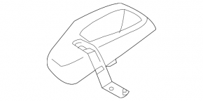 Subaru Legacy 15-19 interior fuel filler flap release lever scratches