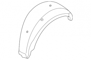 Rear left fender liner Subaru Impreza WRX GH 09-11