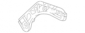 Rear bumper mount outer right VW Tiguan 18-24