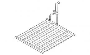 Left lower radiator for cooling the high-voltage battery modules for BMW 3 G20 21-25 plug-in