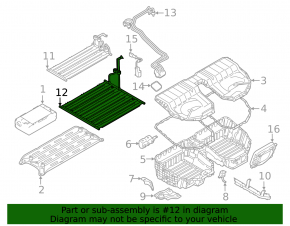 Left lower radiator for cooling the high-voltage battery modules for BMW 3 G20 21-25 plug-in