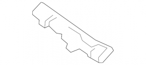 Front bumper mount left Nissan Leaf 18-