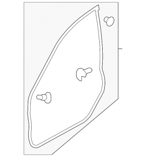 Subaru Forester 14-18 SJ front left door seal