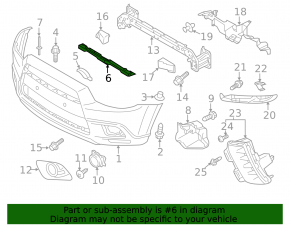 Front Bumper Bracket Central Mitsubishi Outlander Sport ASX 10-19