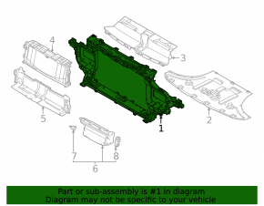 Kia EV6 22-24 radiator panel TV