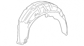 Rear left fender liner Lexus IS250 IS350 06-13