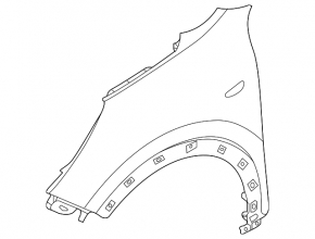 Front right wing Kia Niro 17-22