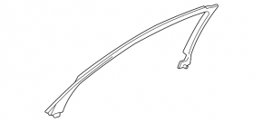 Interior door trim, upper front left, Lexus IS250 IS300 IS350 06-13