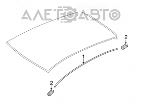 Roof lining right Nissan Versa 12-18 usa