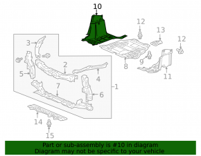 Right engine guard for Honda CRZ 11-16