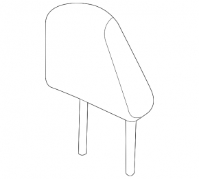 Headrest front left Honda Accord 16-17