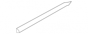 Lower rear right door trim for Nissan Murano z50 2003-2007 matte