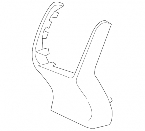 Rear center console trim Honda Accord 18-22 black, scratches